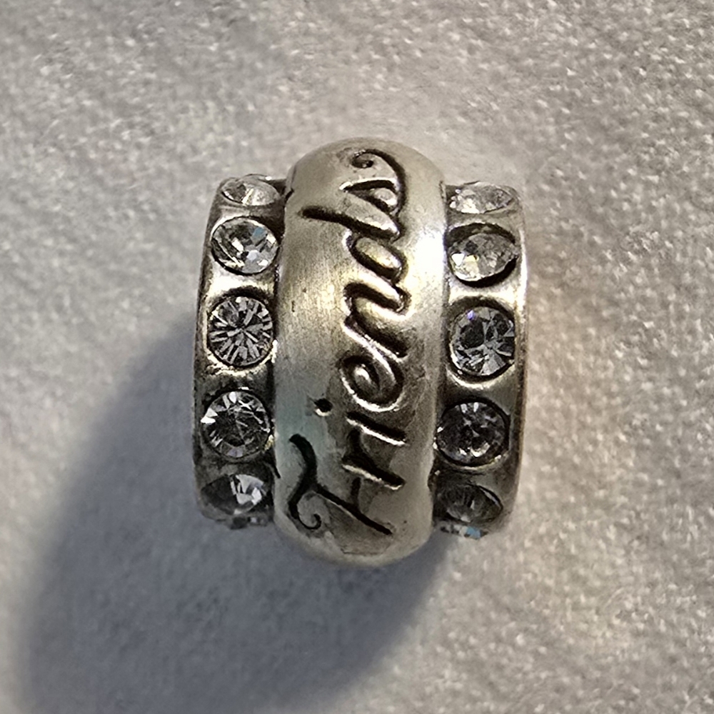 Brighton Silver 'Friends' Charm with Crystals